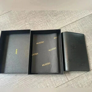 Mujosh Black Passport Holder/Wallet NEW